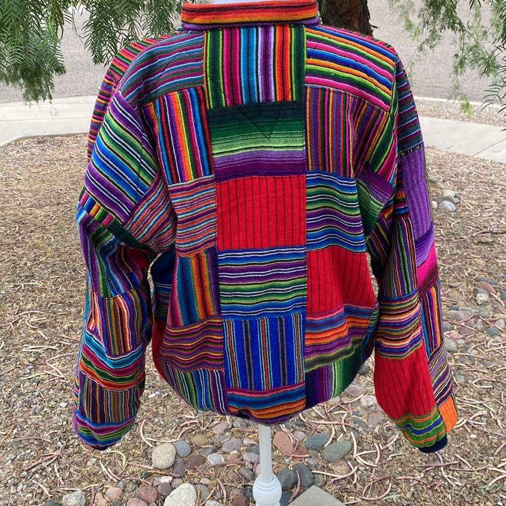 V2k Borden Traders Patchwork Bomber - image 6